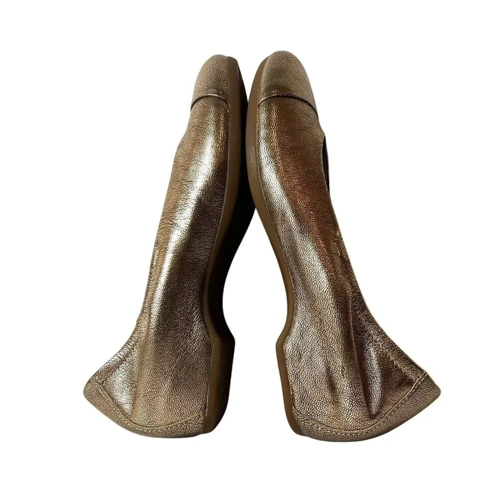 Dansko Gold Flats Elegant Comfort Loafers - Picture 4 of 10